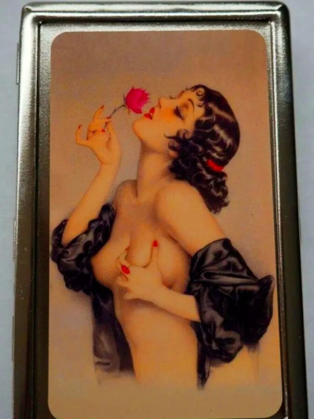 Art Deco Cigarette Accessory  Case W/Custom Artwork